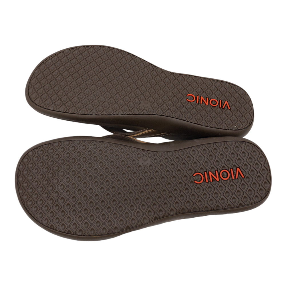Vionic Tide II Toe Post Sandal Women's 10 Bronze Metallic Arch Support NWB - Picture 8 of 10